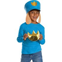 Disguise Dog Man Costume Kit Official Dog Man Costume Hat and Badge Decal for Kids