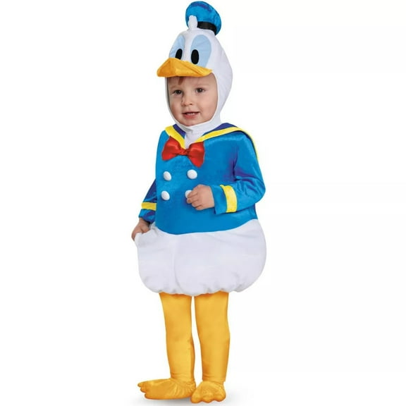 Disguise Donald Duck Prestige Infant Costume for Babies with Soft Jumpsuit and Headpiece, Infants