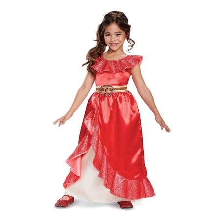 Disguise Elena of Avalor Deluxe Adventure Gown Girl's Halloween Fancy-Dress Costume for Child, 7-8