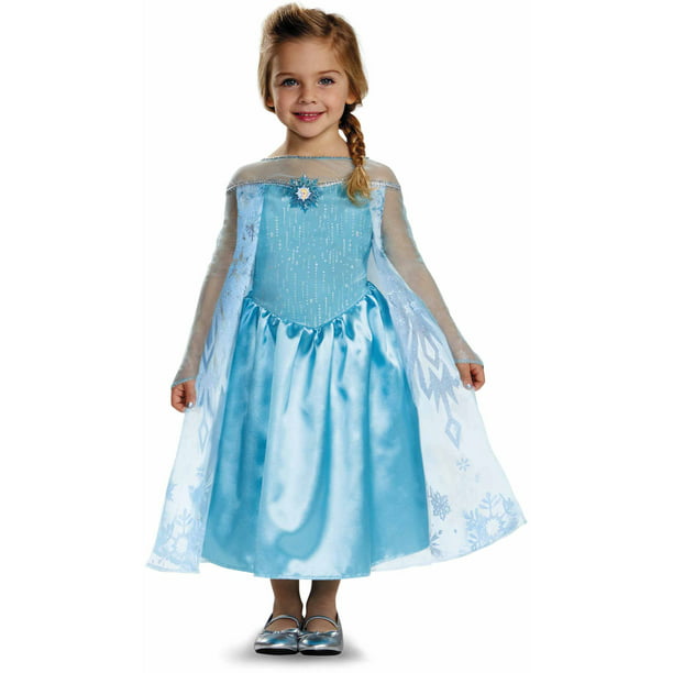 Disguise Elsa Girl's Halloween Fancy-Dress Costume for Toddler, 3T-4T ...