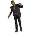 thumbnail image 1 of Disguise Frankenstein Deluxe Costume for Adults with Vinyl Mask for Halloween, Adult Size XXL 50-52, 1 of 5