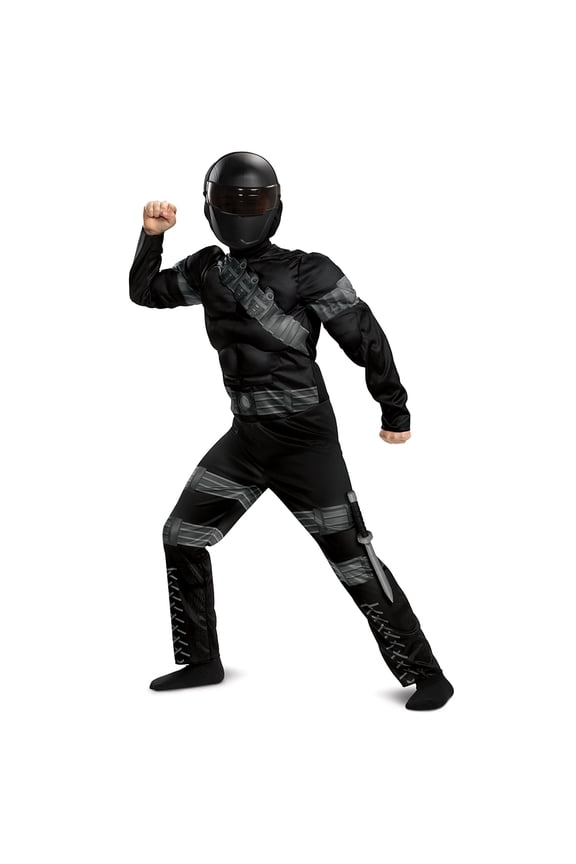 Disguise G.I. Joe Boys Classic Snake Eyes Retro Muscle Halloween Costume Exclusive