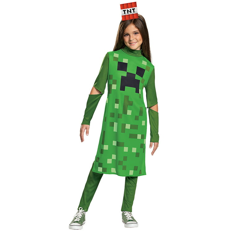 Practical Mom: Minecraft Creeper: A no-brainer Halloween Costume idea!