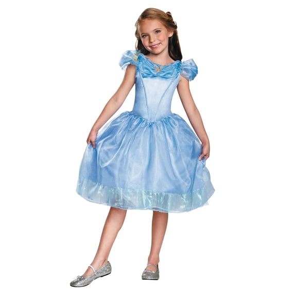 Disguise Girls' Cinderella Movic Classic Costume - Size 7-8