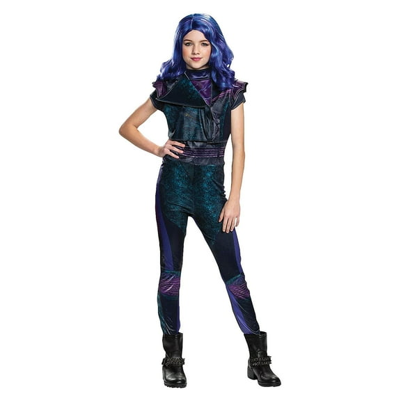 Disguise Girls' Descendants Classic Mal Jumpsuit Costume - Size 10-12