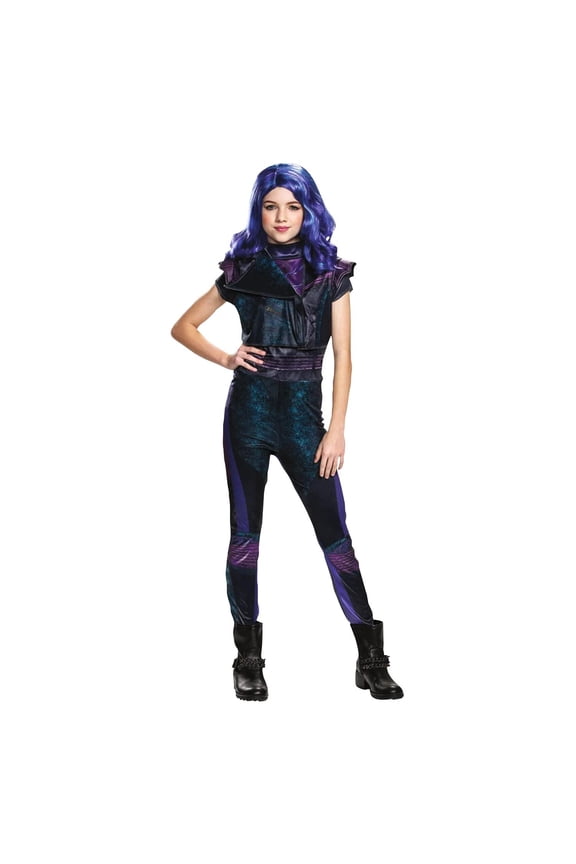 Girls' Descendants Classic Mal Jumpsuit Costume - Size 10-12