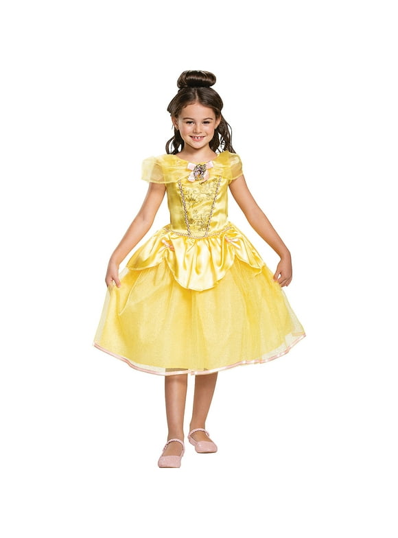 Disguise Girls' Disney Beauty and the Beast Belle Dress Costume - Size 7-8