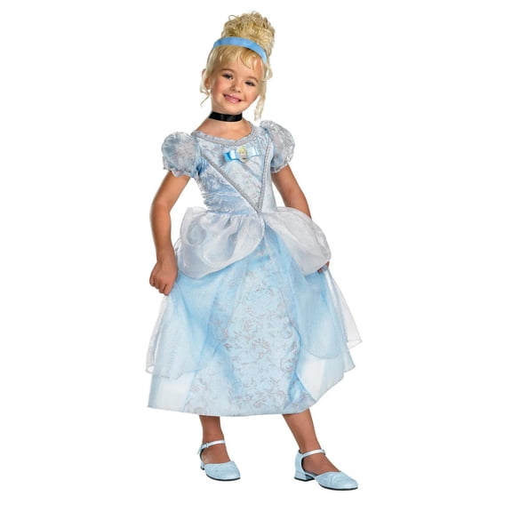 Disguise Girls' Disney Cinderella Deluxe Costume - Size 7-8