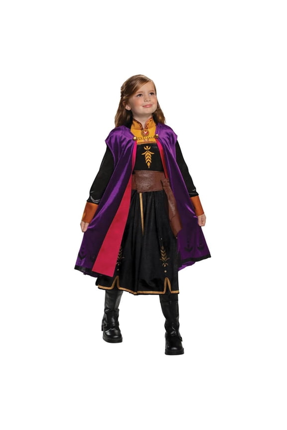 Girls' Disney Frozen II Anna Deluxe Costume - Size 5-6