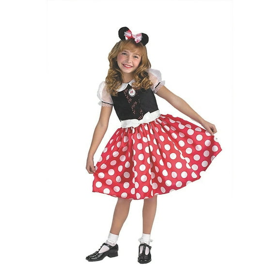 Disguise Girls' Disney Minnie Mouse Classic Costume - 4-6