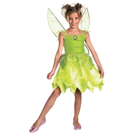 Disguise Girls' Disney Peter Pan Tink and the Fairy Rescue Tinker Bell Costume - Size 4-6