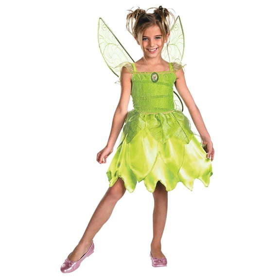 Disguise Girls' Disney Peter Pan Tink and the Fairy Rescue Tinker Bell Costume - Size 4-6