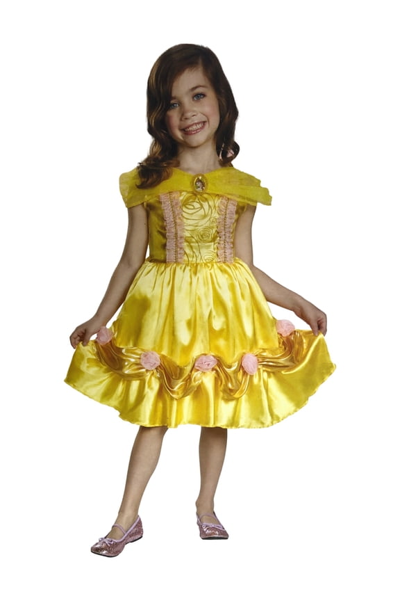 Girls Disney Princess Belle Halloween Costume Dress M (7-8)