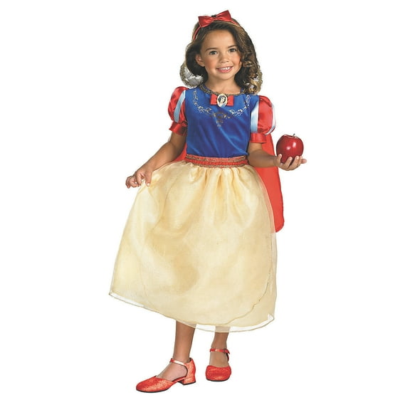 Disguise Girls' Disney Snow White Deluxe Costume - Size 4-6