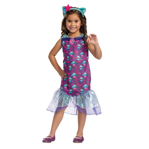 Disguise Girls' Gabby's Dollhouse Classic MerCat Dress Costume - Size 4-6