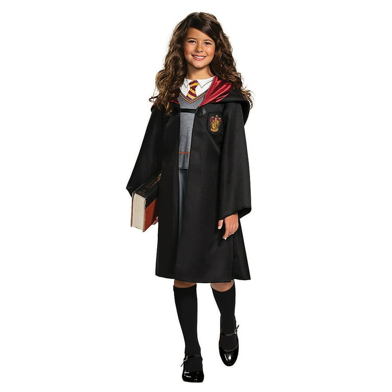 Child Girls Kids Book Week Hermione Granger Wizard Robe Fancy Dress Costume  Kit