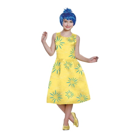 Disguise Girls' Inside Out Joy Deluxe Costume - Size 7-8