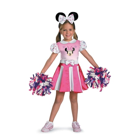 Disguise Girls' Minnie Mouse Cheerleader Costume - 7-8