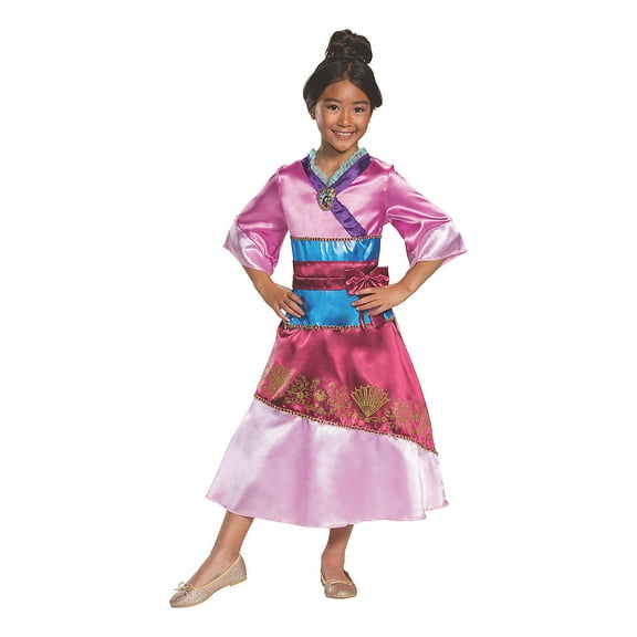 Disguise Girls' Mulan Dress Classic Costume - Size 7-8