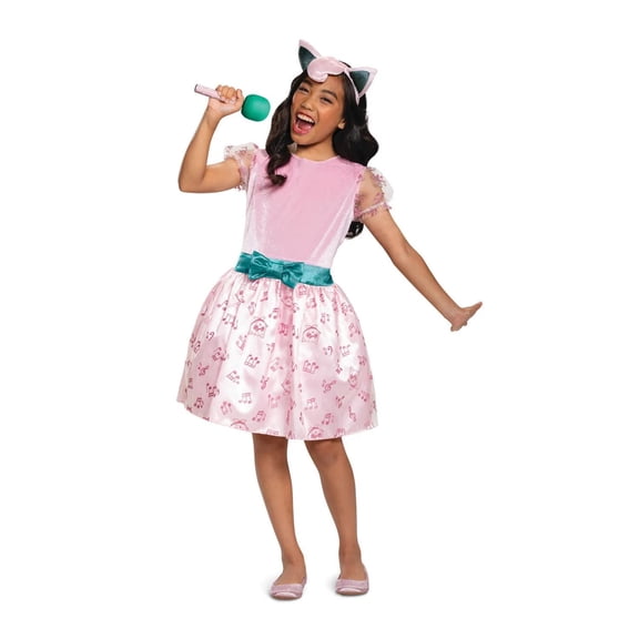 Disguise Girls' Pokemon Jigglypuff Dress Costume - Size 4-6