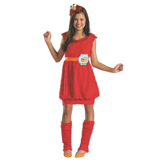 Disguise Girls' Sesame Street Sesame Street Elmo Costume - Size 10-12
