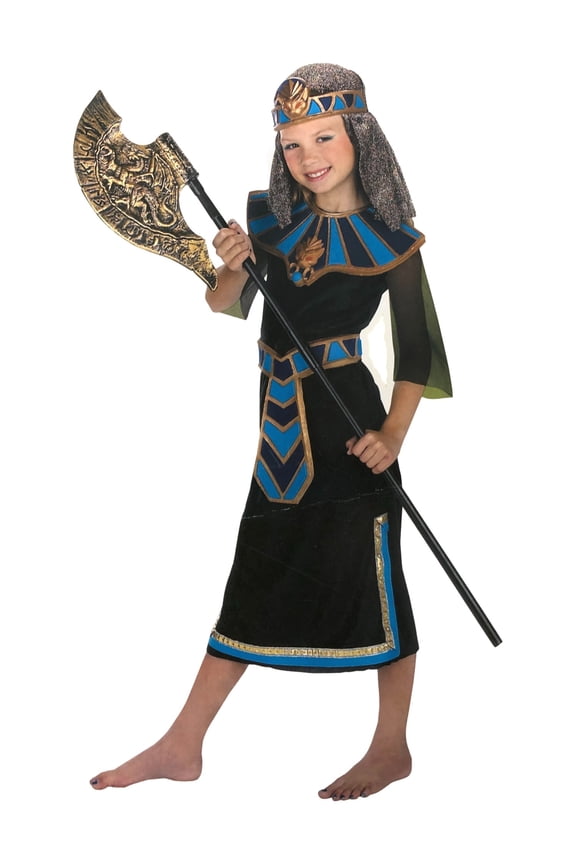 Girls Vibrant Colored Egyptian Cleopatra Dress Costume Small (4-6)