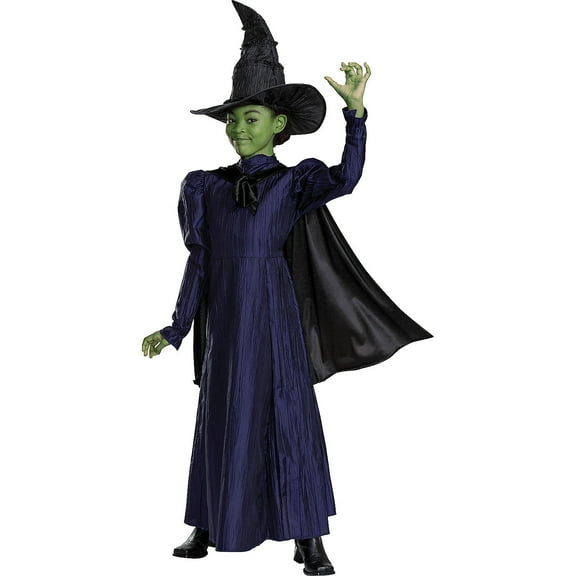 Disguise Girls' Wicked Elphaba Deluxe Costume - Size 7-8