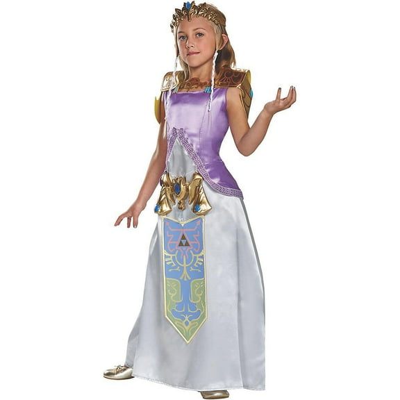 Disguise Girls' Zelda Deluxe Costume - Size 10-12