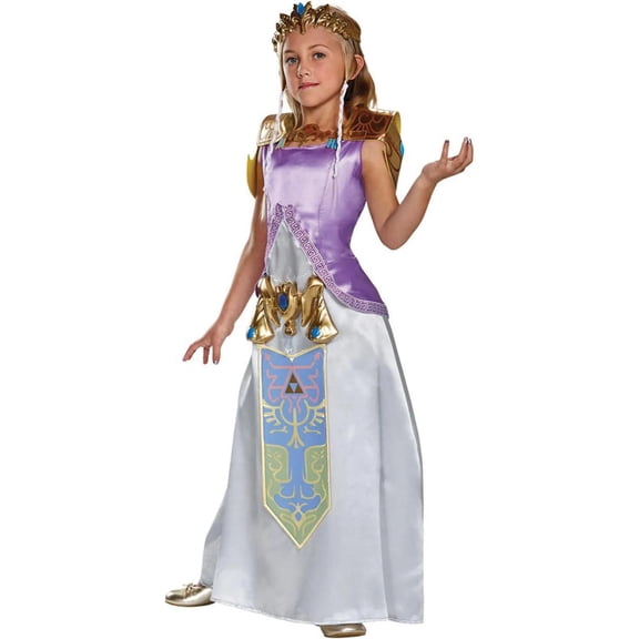 Disguise Girls' Zelda Deluxe Costume - Size 7-8