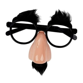 Disguise Glasses with Nose and Eyebrows Funny Halloween Costume Accessory Novelty Party Favor Prank Prop for Adults Cosplay