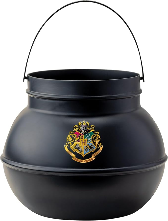 Disguise Harry Potter Hogwarts Cauldron Treat Pail, Official Wizarding World Costume Accessory