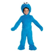 Disguise Infant Boys' Extra Deluxe Plush Cookie Monster Jumpsuit Costume - Size 6-12 Months