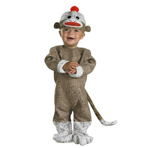 Disguise Infant Boys & Girls Sock Monkey Costume 12-18 Months