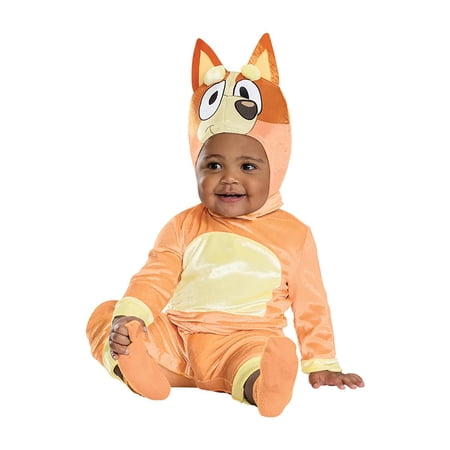 Disguise Infant Girls' Bingo Jumpsuit Classic Costume - Size 12-18 Months - Orange
