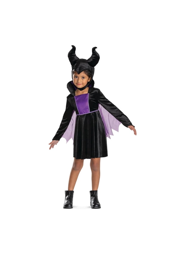 Infant Girls' Disney's Maleficent Classic Dress Costume - Size 6-12 Months - Black