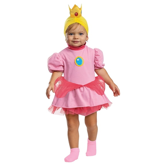 Disguise Infant Girls' Princess Peach Costume - 6-12 Months