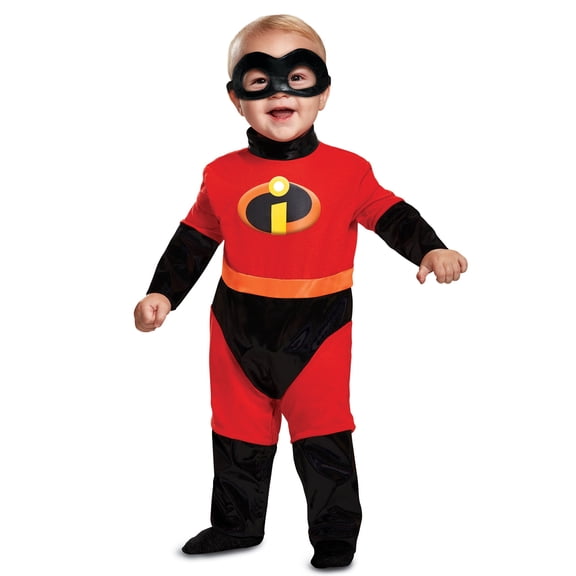 Disguise Jack Jack Fancy-Dress Costumes Kids with Incredibles Logo for Infants, 0-6 Months