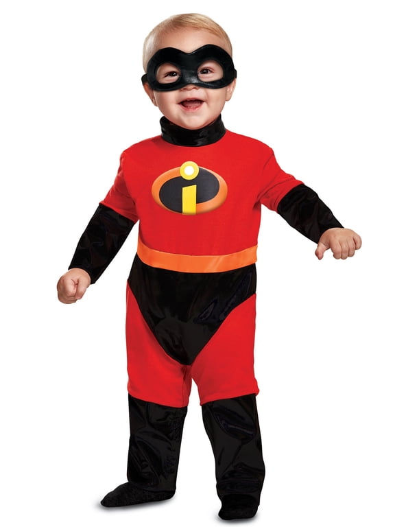 Jack Jack Fancy-Dress Costumes Kids with Incredibles Logo for Infants, 0-6 Months