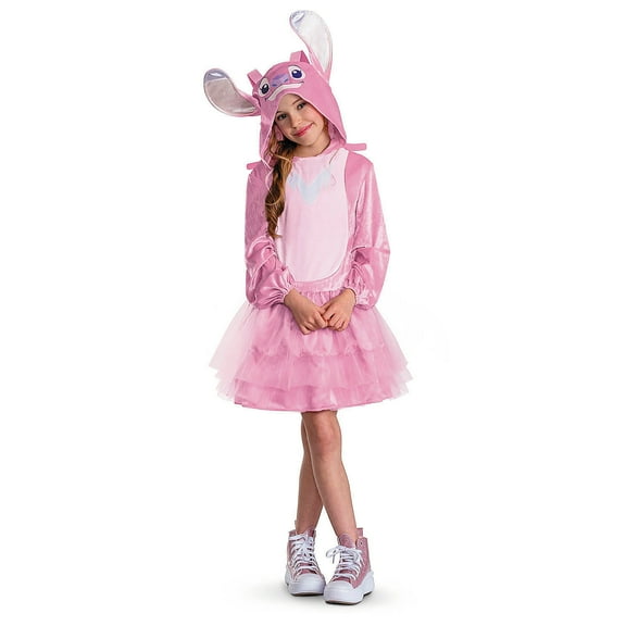 Kids Classic Disney's Lilo & Stitch Angel Hooded Dress Costume - Extra Large 14-16