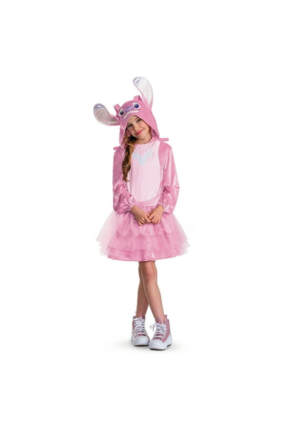 Kids Classic Disney's Lilo & Stitch Angel Hooded Dress Costume - Extra Large 14-16