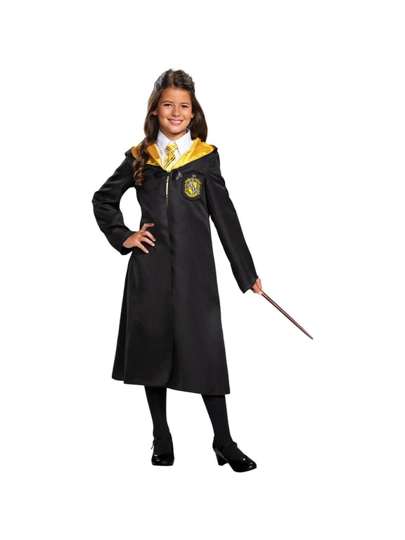 Kids' Classic Harry Potter Hufflepuff Robe Costume - 10-12