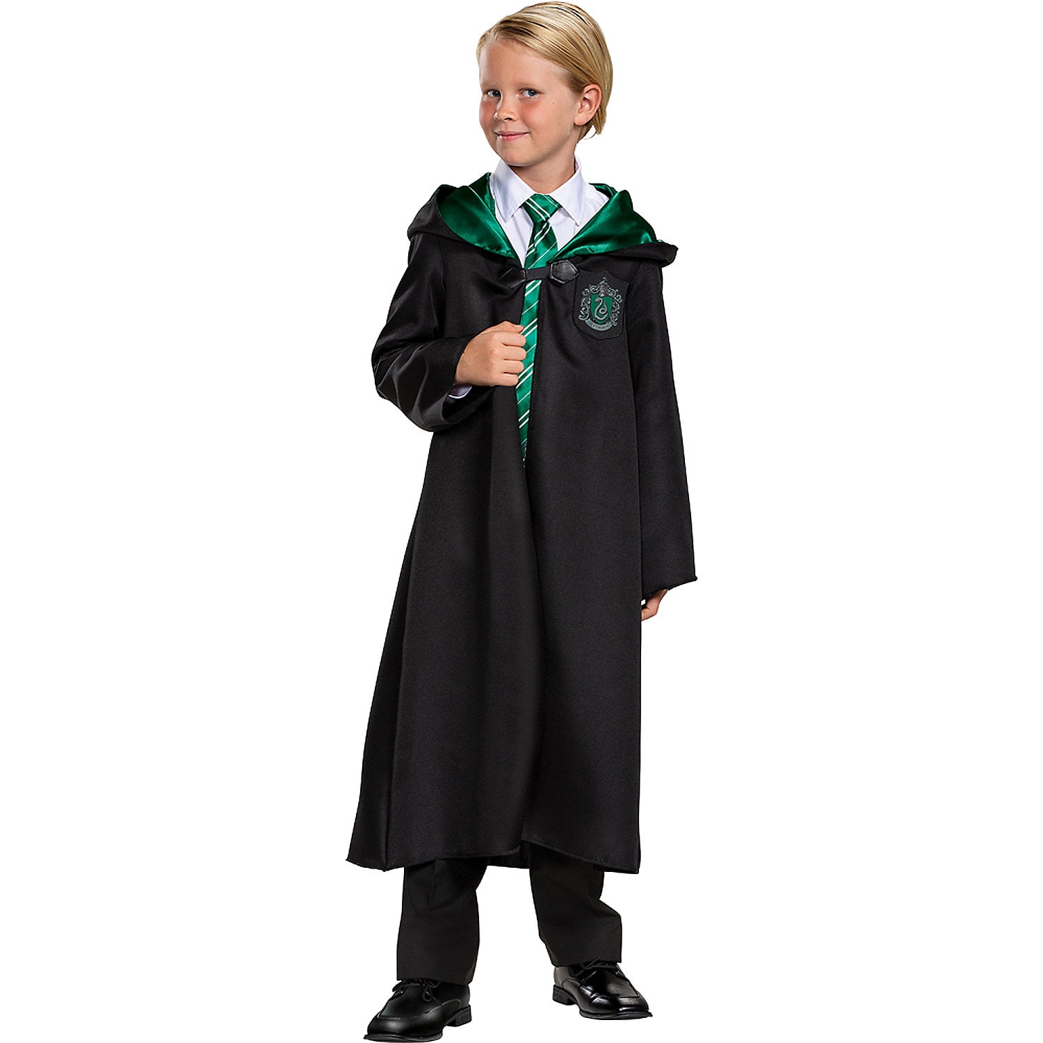  SUIT YOURSELF Slytherin Robe Halloween Costume Accessory for  Kids, Harry Potter, Large/Extra Large, Includes Crest, Hood : Clothing,  Shoes & Jewelry