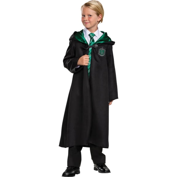 Disguise Kids' Classic Harry Potter Slytherin Robe Costume - Size 7-8