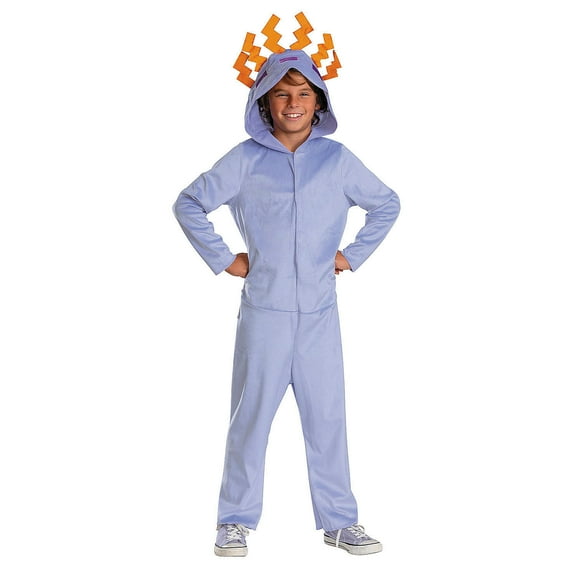 Kids Classic Minecraft Purple Axolotl Hooded Jumpsuit Costume - Medium 7-8