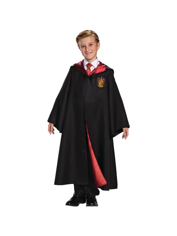 Kids' Deluxe Harry Potter Gryffindor Robe Costume - Size 10-12