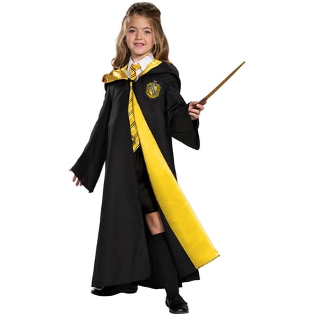Disguise Kids' Deluxe Harry Potter Hufflepuff Robe Costume - Size 4-6