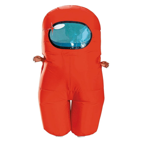 Kids Inflatable Among Us Red Imposter Costume - One Size