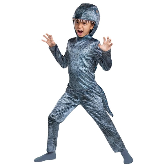 Disguise Kids' Jurassic World Blue the Velociraptor Jumpsuit Costume - Size 7-8