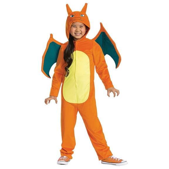 Disguise Kids' Pokemon Deluxe Charizard Costume - Size 7-8