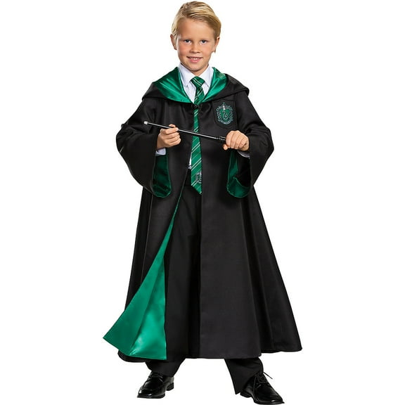 Disguise Kids' Prestige Harry Potter Slytherin Robe Costume - Size 4-6